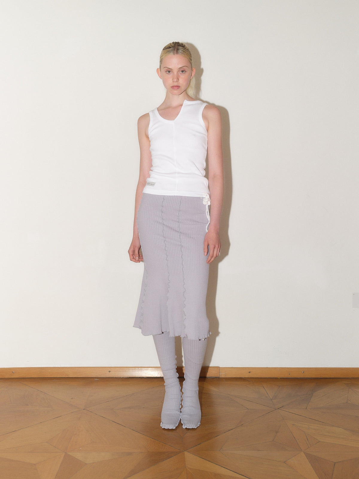 Cotton Jersey Tank Top designed by Christina Seewald. Sustainable, designed and made in Europe.