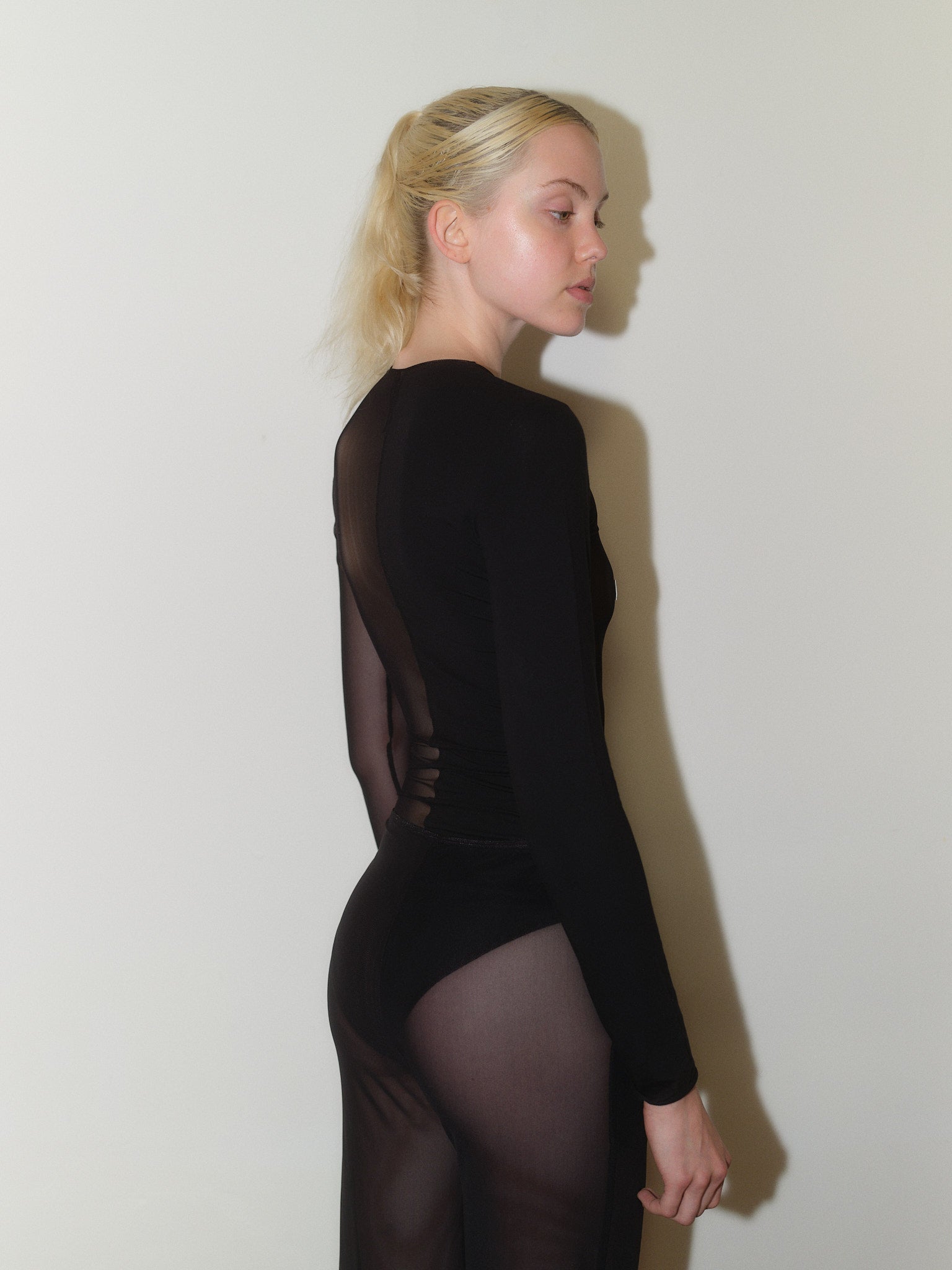 Split Bamboo Viscose Bodysuit designed by Christina Seewald. Sustainable, designed and made in Europe.